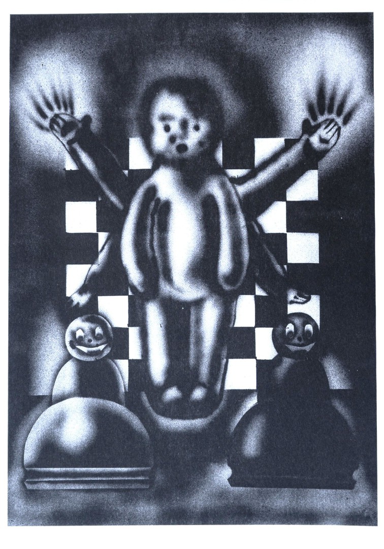 Eva Maceková - Airbrush A3 (šachy)